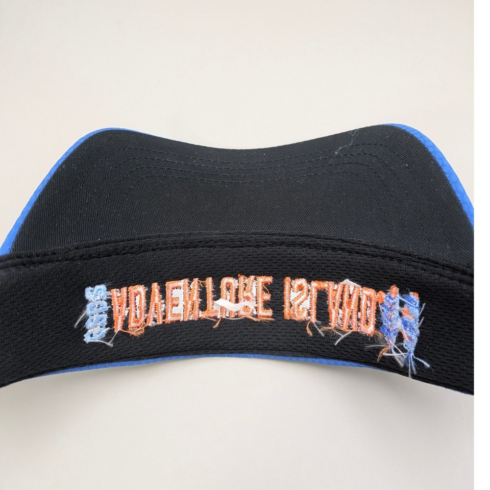 Adventure Island Water Park Sea World Parks Blue Embroidered Adjustable Visor - Picture 6 of 6